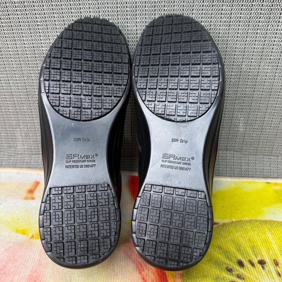 SR Max Womens Size 7 Black Albany Max Trax Leather Slip Resistant Loafer Shoes - Picture 7 of 8